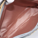 Miu Miu Hand Bag Leather 2way Light Blue Gold Auth 167870A-34