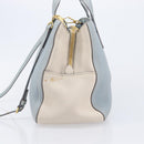 Miu Miu Hand Bag Leather 2way Light Blue Gold Auth 167870A-5