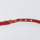 Miu Miu Hand Bag Leather 2way Red Gold Auth 167871M-16