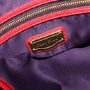 Miu Miu Hand Bag Leather 2way Red Gold Auth 167871M-21