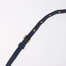 Miu Miu Matelasse Shoulder Bag Leather Blue Gold Auth 167872A-10