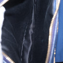 Miu Miu Matelasse Shoulder Bag Leather Blue Gold Auth 167872A-25