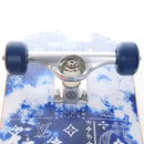 LOUIS VUITTON Monogram Bandana Skateboard Wood Blue GI0765 LV Auth 167873SM-18