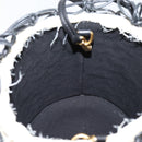 Miu Miu Shoulder Bag Raffia Leather 2way Beige Gold Auth 167874M-23