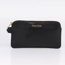 Miu Miu Shoulder Bag Raffia Leather 2way Beige Gold Auth 167874M-25