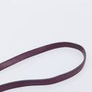 Miu Miu Matelasse Hand Bag Leather 2way Purple Gold Auth 167875M-16