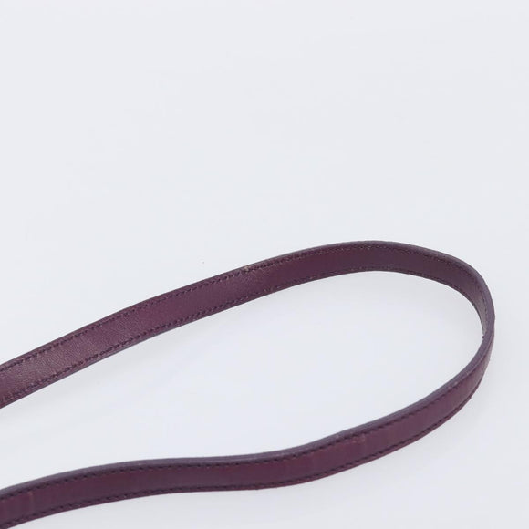 Miu Miu Matelasse Hand Bag Leather 2way Purple Gold Auth 167875M