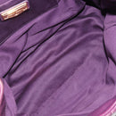 Miu Miu Matelasse Hand Bag Leather 2way Purple Gold Auth 167875M-10
