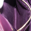 Miu Miu Matelasse Hand Bag Leather 2way Purple Gold Auth 167875M-33