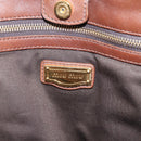 Miu Miu Matelasse Hand Bag Leather 2way Brown Gold Auth 167876A-23