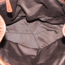 Miu Miu Matelasse Hand Bag Leather 2way Brown Gold Auth 167876A-11