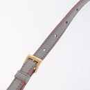 Miu Miu Hand Bag Leather 2way Gray Gold Auth 167877A-13