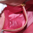 Miu Miu Hand Bag Leather 2way Gray Gold Auth 167877A-30