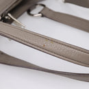 Miu Miu Hand Bag Leather 2way Gray Silver Auth 167878A-9