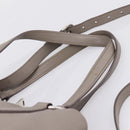 Miu Miu Hand Bag Leather 2way Gray Silver Auth 167878A-15