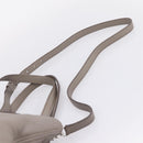 Miu Miu Hand Bag Leather 2way Gray Silver Auth 167878A-16