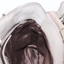 Miu Miu Hand Bag Leather 2way Gray Silver Auth 167878A-22