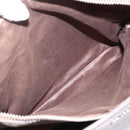 Miu Miu Hand Bag Leather 2way Gray Silver Auth 167878A-28