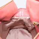 Miu Miu Hand Bag Leather 2way Pink Gold Auth 167879M-23