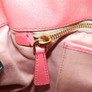 Miu Miu Hand Bag Leather 2way Pink Gold Auth 167879M-26
