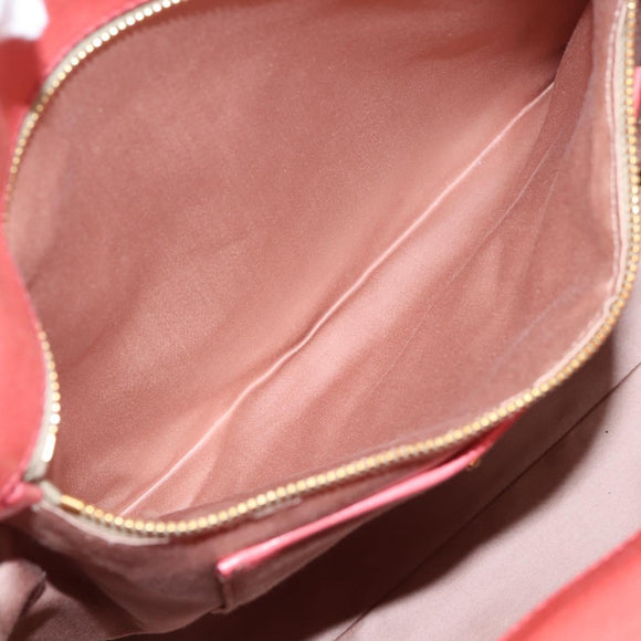 Miu Miu Hand Bag Leather 2way Pink Gold Auth 167879M