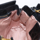 Miu Miu Hand Bag Leather 2way Black Gold Auth 167880M-19