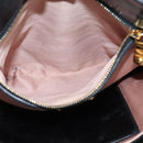 Miu Miu Hand Bag Leather 2way Black Gold Auth 167880M-22
