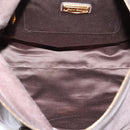 Miu Miu Hand Bag Leather 2way Gray Gold Auth 167881M-21