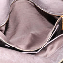 Miu Miu Hand Bag Leather 2way Gray Gold Auth 167881M-25