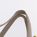 Miu Miu Hand Bag Leather 2way Gray Gold Auth 167882A-11