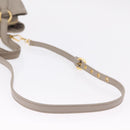 Miu Miu Hand Bag Leather 2way Gray Gold Auth 167882A-14