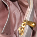 Miu Miu Hand Bag Leather 2way Gray Gold Auth 167882A-31