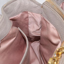 Miu Miu Hand Bag Leather 2way Gray Gold Auth 167882A-32