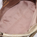 Miu Miu Hand Bag Leather 2way Beige Gold Auth 167884M-22