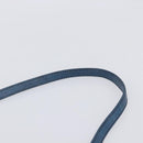Miu Miu Hand Bag Leather 2way Blue Gold Auth 167885M-16