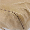Miu Miu Hand Bag Leather 2way Beige Gold Auth 167886M-18