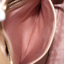 Miu Miu Hand Bag Leather 2way Beige Gold Auth 167886M-29