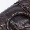 Miu Miu Hand Bag Leather 2way Brown Gold Auth 167887M-8
