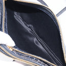 Miu Miu Shoulder Bag Leather Blue Gold Auth 167888A-27