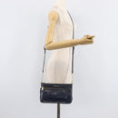 Miu Miu Shoulder Bag Leather Blue Gold Auth 167888A-28