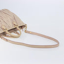 Miu Miu Hand Bag Leather 2way Pink Gold Auth 167890A-11