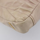 Miu Miu Hand Bag Leather 2way Pink Gold Auth 167890A-16
