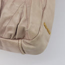 Miu Miu Hand Bag Leather 2way Pink Gold Auth 167890A-17
