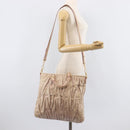 Miu Miu Hand Bag Leather 2way Pink Gold Auth 167890A-30
