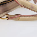 Miu Miu Hand Bag Leather 2way Pink Gold Auth 167890A-9
