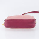 Miu Miu Shoulder Bag Leather Pink Gold Auth 167891A-5