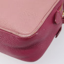 Miu Miu Shoulder Bag Leather Pink Gold Auth 167891A-9
