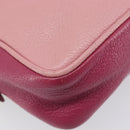 Miu Miu Shoulder Bag Leather Pink Gold Auth 167891A-15