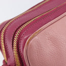 Miu Miu Shoulder Bag Leather Pink Gold Auth 167891A-17