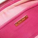 Miu Miu Shoulder Bag Leather Pink Gold Auth 167891A-22
